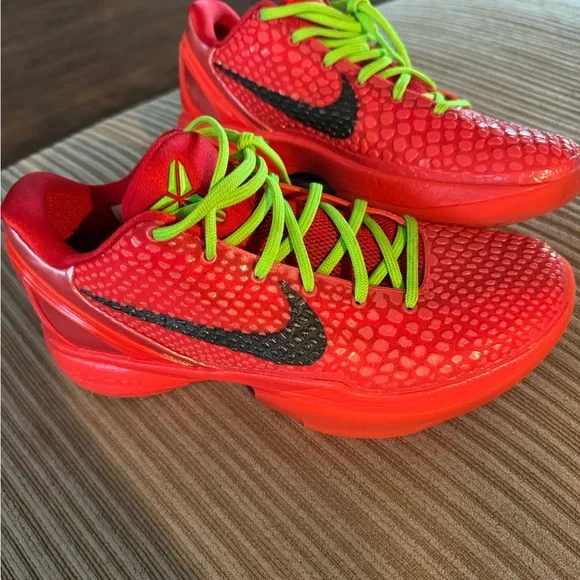 Nike Kobe 6- reverse grinch men’s size 8.5 basketball shoes excellent condition Size 8.5 - Nike Kobe 6 Protro Low Reverse Grinch | eBay main image 2